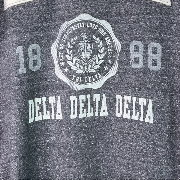 Alternative Earth Size Medium Delta Delta Delta Crewneck Long Sleeve Sweatshirt - Image 3