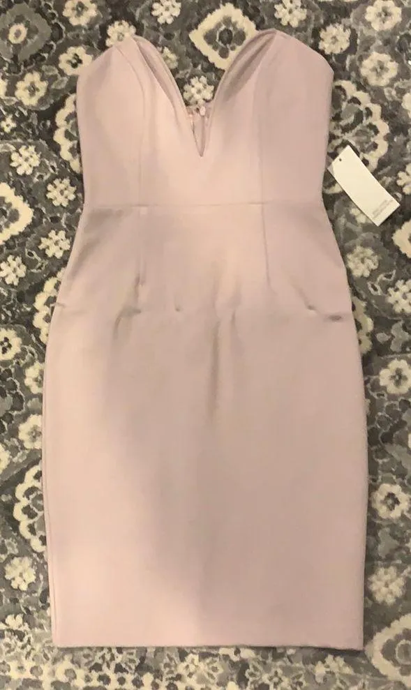 Tobi On The Plunge Mauve Purple Bodycon Dress - Image 5