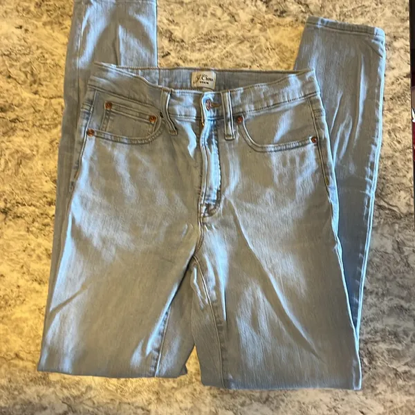 J. Crew Lightwash Skinny Jeans Size 27 Tall - Image 2