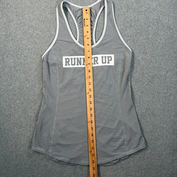 Lululemon Gray Runner Up Racerback Ruched Tank Women's X-Small Active Running - Image 2