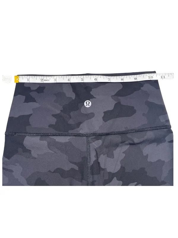 Lululemon Align High Rise Crop Leggings 4 Black/Gray Camo 21" - Image 5