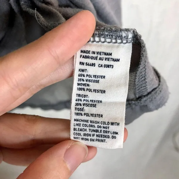 American Eagle Gray Cropped Mesh Tank Top - Image 7