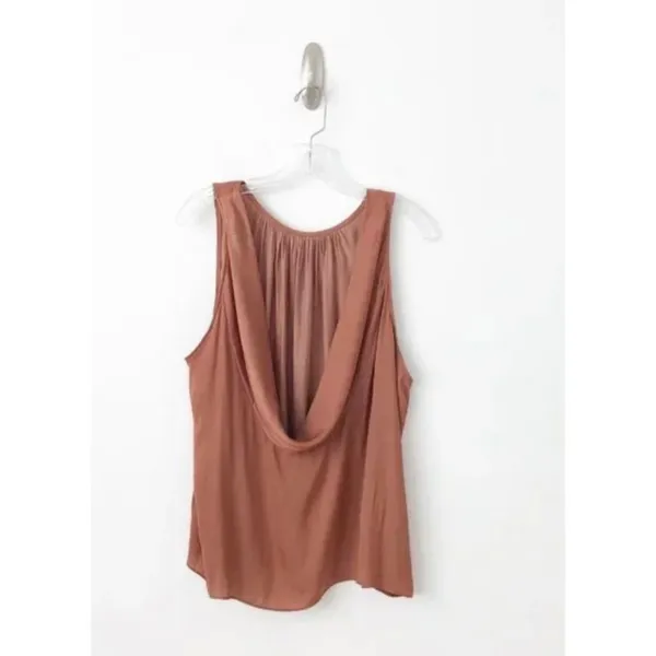 Sleek Draped Low-Back Blouse - Image 9
