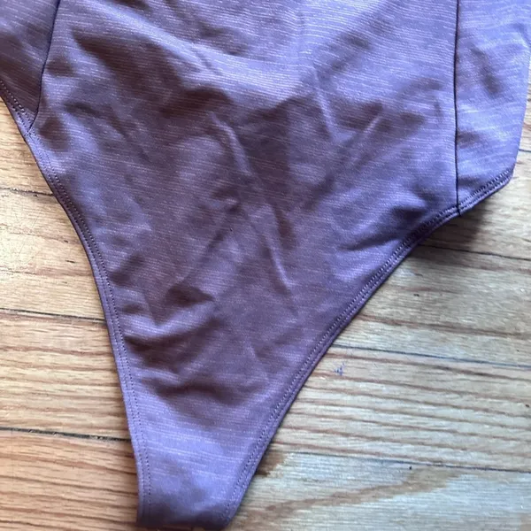 Outdoor Voices Move Free Leotard Bodysuit Cocoa Size S - Image 4
