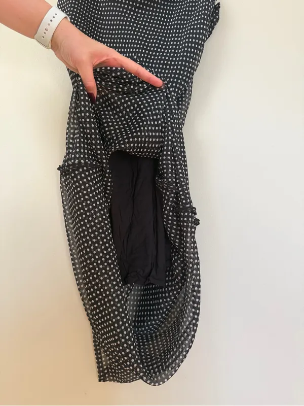 Urban Outfitters Sheer Black Polkadot Slip Maxi Dress - Image 9