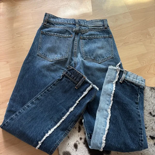 REVICE Matchmaker Love at First Sight Jeans Size 25 Patchwork High Rise Blue‎ - Image 10