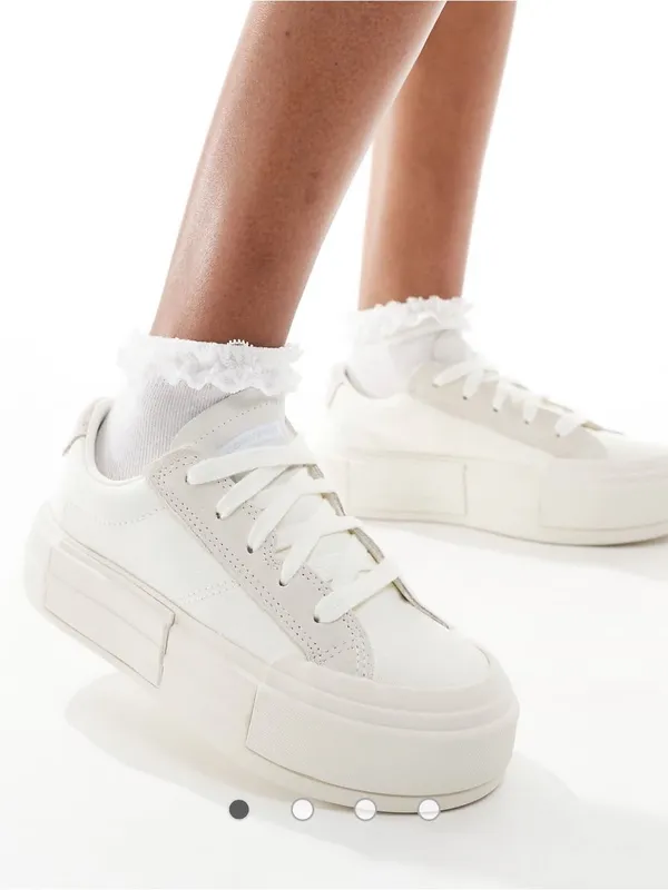 CONVERSE Cruise low beige platform lace up shoes sneakers women’s 8.5 new - Image 8