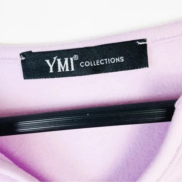 YMI‎ COLLECTIONS Purple Fleece Loungewear Top - Image 5