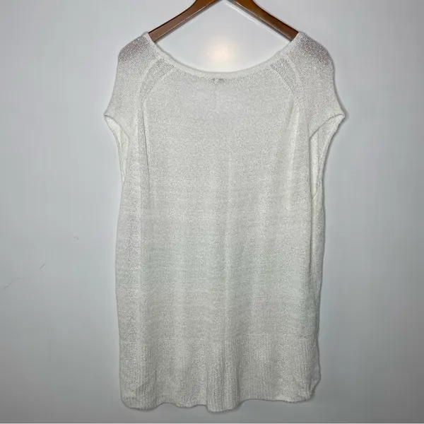 Free People Easy Tee Sweater Top in White‎ Small - Image 4