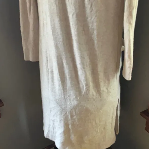 Abercrombie & Fitch Cozy Neutral Longline Open Pocket Basic Cardigan Sz. XS - Image 6