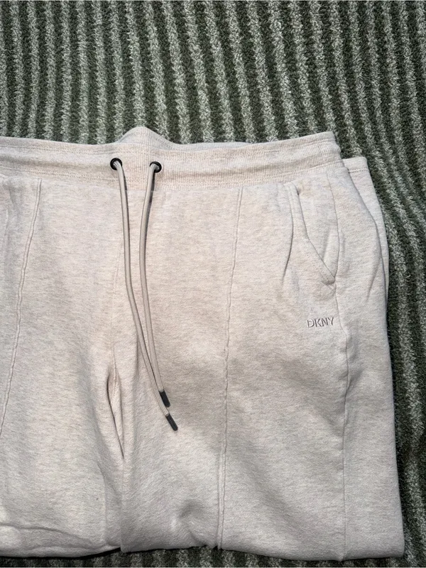 DKNY Sport Off-White Ribbed Sweatshirt - Image 2