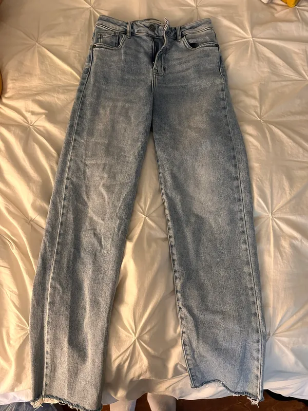 Buckle hidden straight leg jeans - Image 8