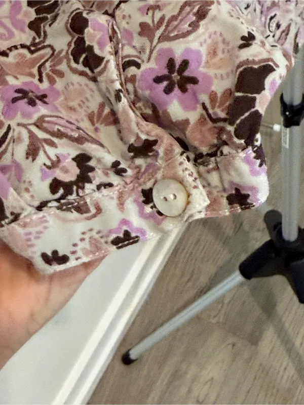 Z Supply for EVEREVE Floral Paisley Blouse Medium - Image 4