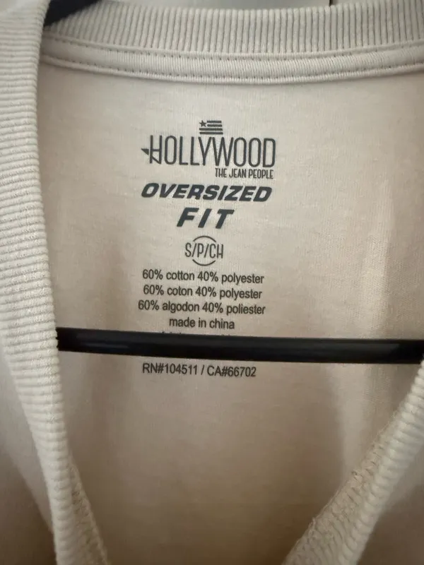 Men’s Hollywood Tee Size Small Tan - Image 2