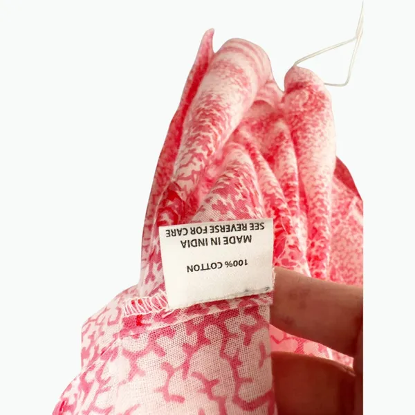 Tuckernuck Speckled Pink Coral Easy Hooded Beach Cover-Up Maxi Dress Size L - Image 9