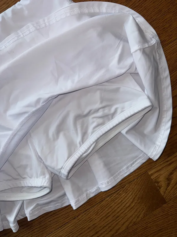 Ekouaer White Golf Tennis Skirt - Image 4