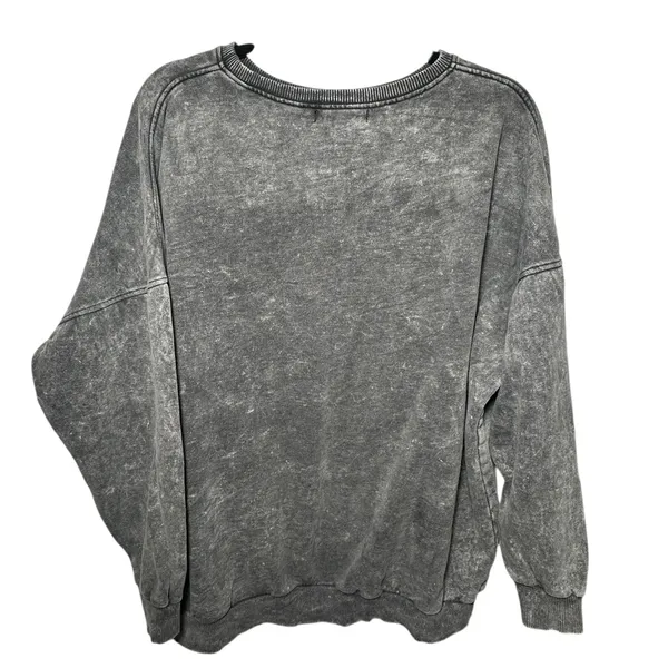 Motel Glo Sweatshirt in‎ Stone Wash Cherub Angelo Print Oversized Size Medium - Image 2