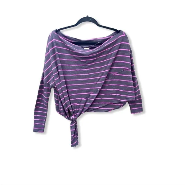 Free People Love Lane‎ Striped One Shoulder Top - Image 11