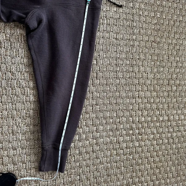 Vintage Brown University Graphic Print Fleece Pullover Hoodie Pockets Brown M - Image 7