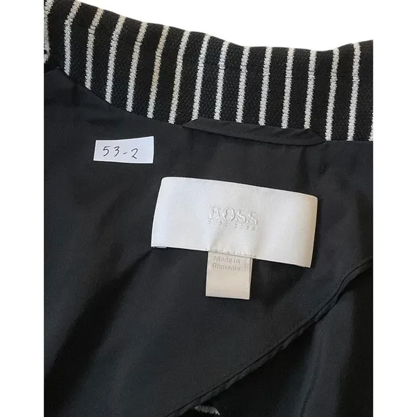 Hugo Boss Black Striped Blazer Women Size 14 | 53-2 - Image 4