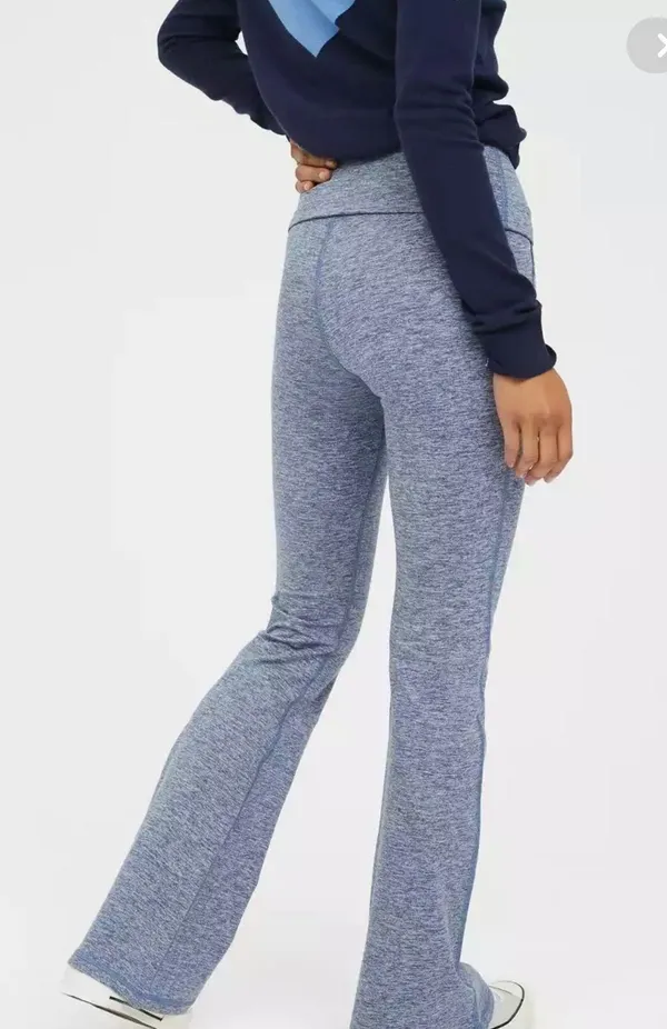 Aerie XS REGULAR OFFLINE By The Hugger High Waisted Foldover Flare Legging BNWTS $55.00 NEW - Image 6