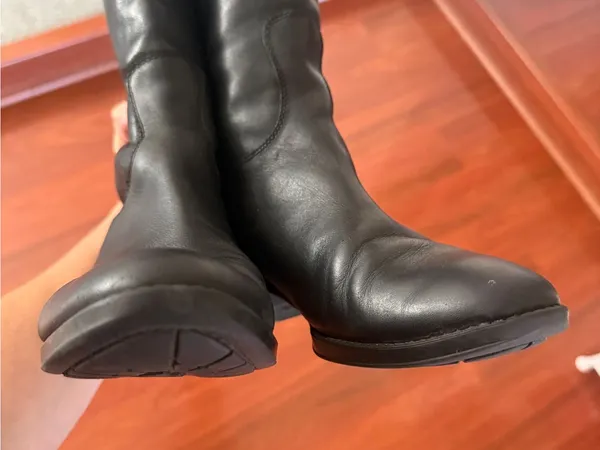 Sam Edelman Black Tall Leather Riding Boots - Womens 8M - Image 8