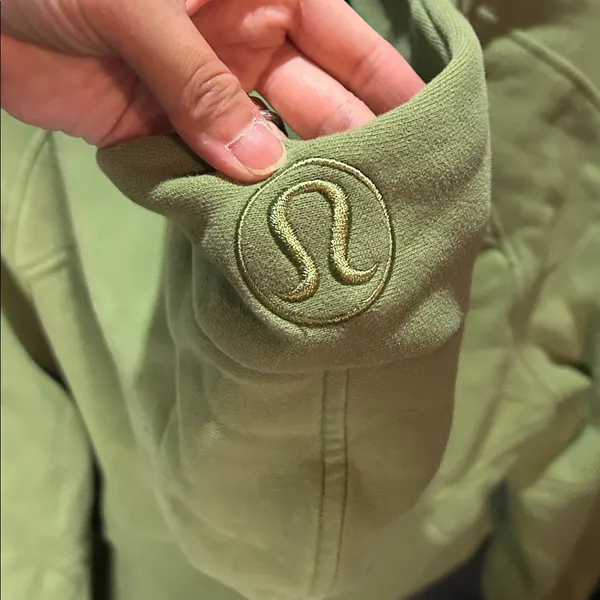 99. Lululemon Scuba Oversized Half-Zip Hoodie Wasabi - Image 5