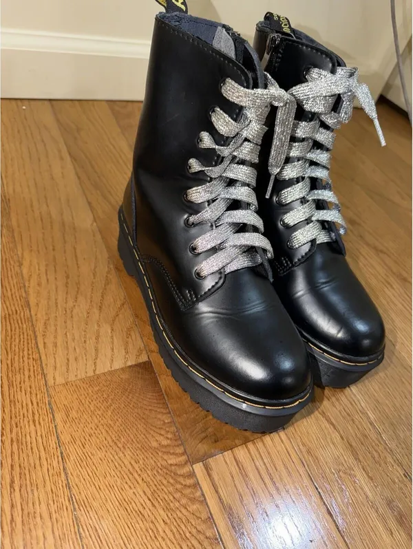 Size US 8 Dr. Martens Women's Molly Platform Boot, Black, (EU 39 / UK 6 ) - Image 2