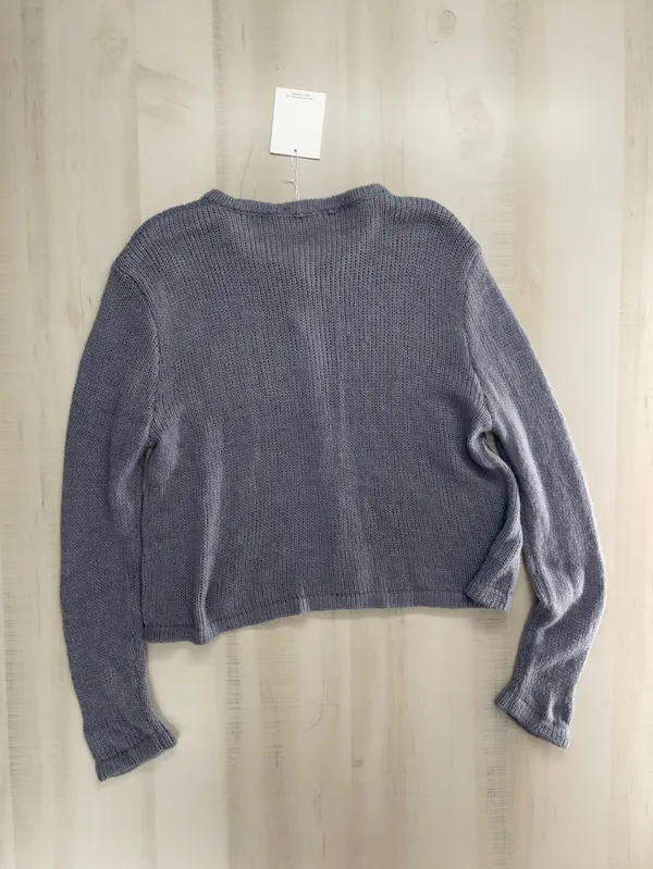 nwt NIA revolve knit grayish blue soft cardigan sweater L - Image 4