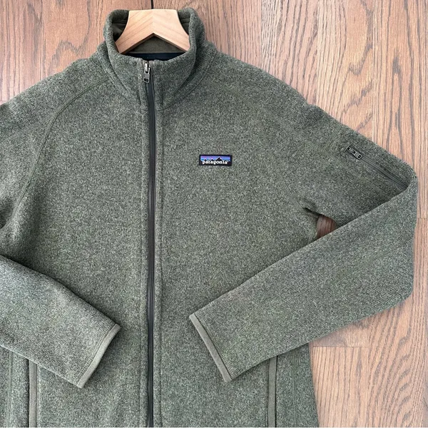 EUC Patagonia Women's Better Sweater Full Zip Fleece Jacket Industrial Green M - Image 4