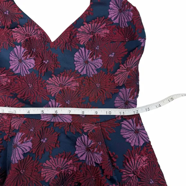 Nicole Miller Wildflowers Sweetheart Floral Jacquard Fit & Flare Dress Size 0 - Image 10