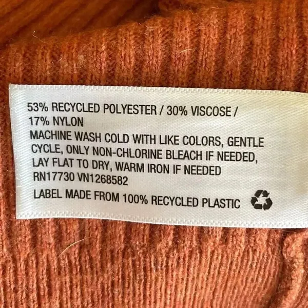 A New Day Burnt Orange Cropped Knit V-Neck Sleeveless Womens’ Tank Top L # 1507 - Image 8