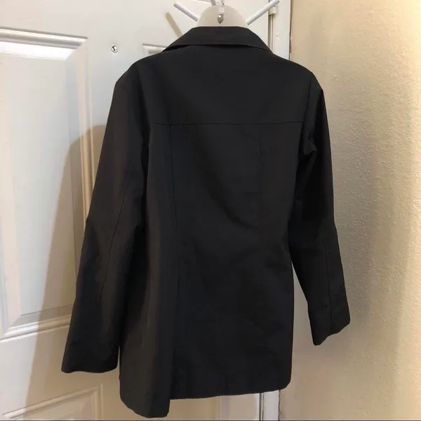 Gorpcore Streetwear Baddie Goth Express Black Jacket Long sleeve Measurement in pics Was styled with a random belt from my closet Belt NOT included! - Image 5