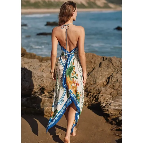 Farm Rio Tropical Destination Sleeveless Tie Maxi Dress NWT Size M - Image 2