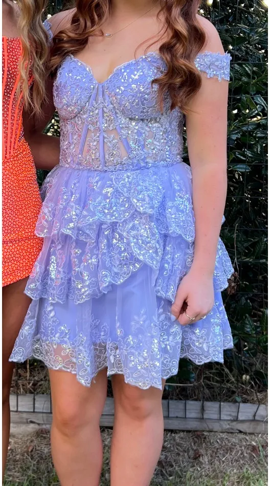 Amazon Purple hoco dress - Image 4