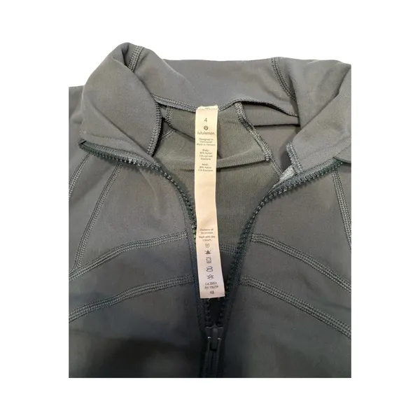Lululemon Define Jacket Size 4 Dark Green Full Zip Luon Yoga Track‎ Jacket - Image 2