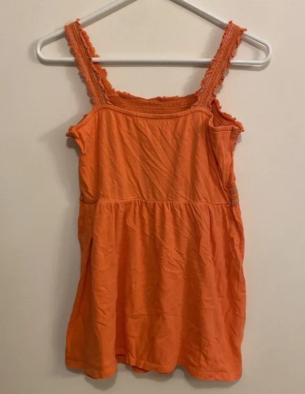 Motherhood, maternity size M orange, top with straps - Image 2