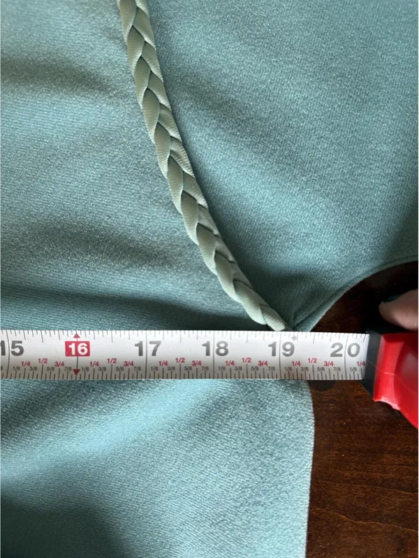Vanity Fair Vintage Light Turquoise Wrap Robe with Braided Trim and Belt - Image 11