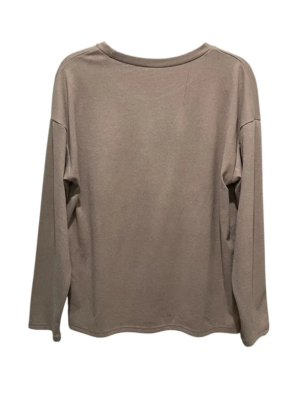 Salty Wave Oversized Long Sleeve Soft Lounge Top Brown Women’s Size Medium - Image 6