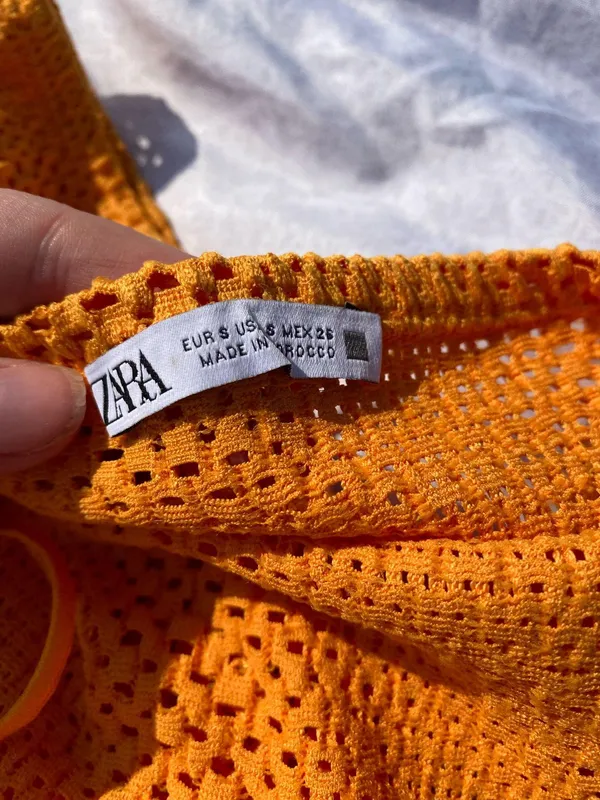 zara orange crop top - Image 3