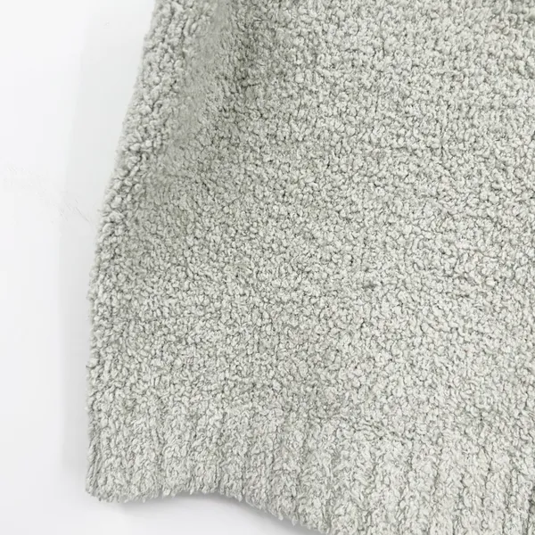 SKIMS Womens Sage Green Cozy Knit Boucle Lounge Scoop‎ Crop Tank Top Size L/XL - Image 2