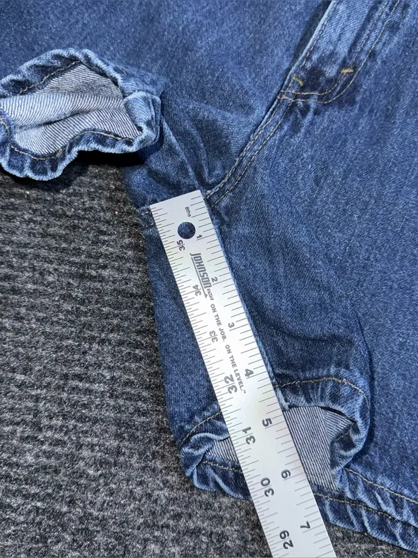 Vintage Y2K Levi's Denim Shorts Dark Wash Women’s 8 / 28 Jorts Cotton 5” Inseam - Image 9