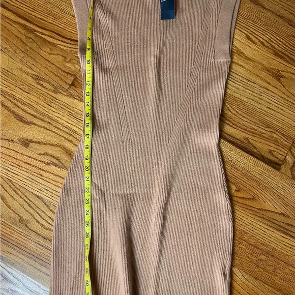 Abercrombie & Fitch Tan Knit Mini Dress NWT - Image 5