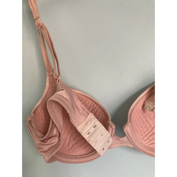 Vintage Victoria's Secret Bra 34A Beige Everyday Casual Comfort - Image 2