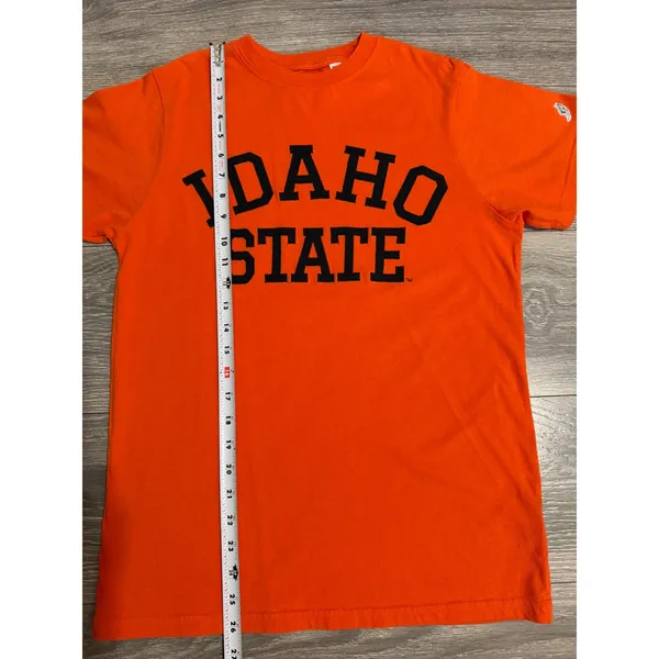 League Idaho State University Orange Cotton Graphic T-Shirt Womens Small College - Image 5