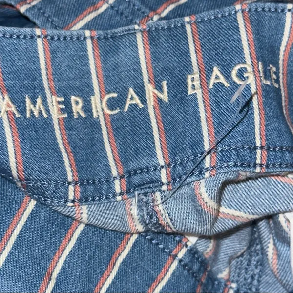 American Eagle  pinstriped wide leg capris - Image 5