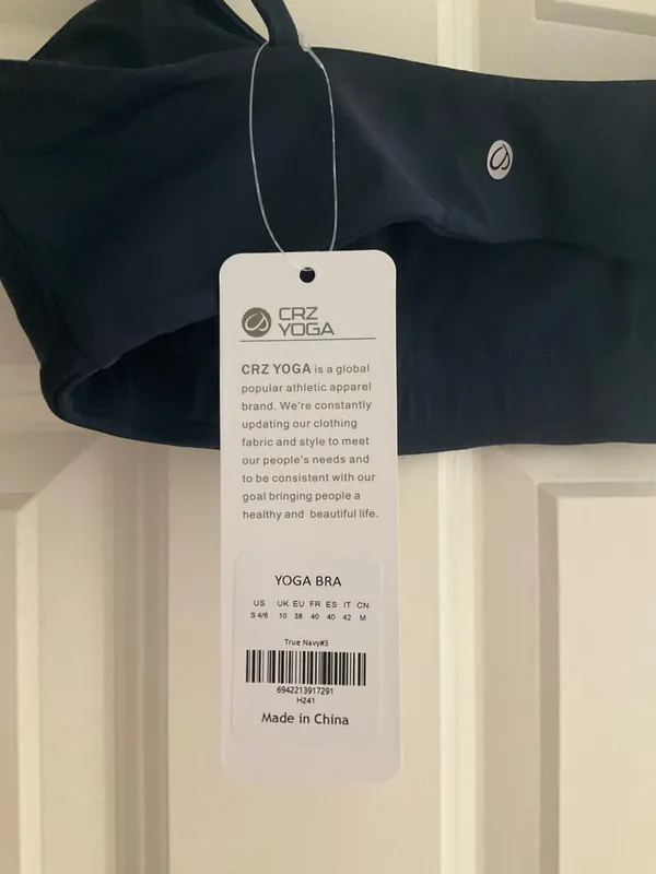 CRZ Yoga Seamless Navy Sports Bra - Image 3