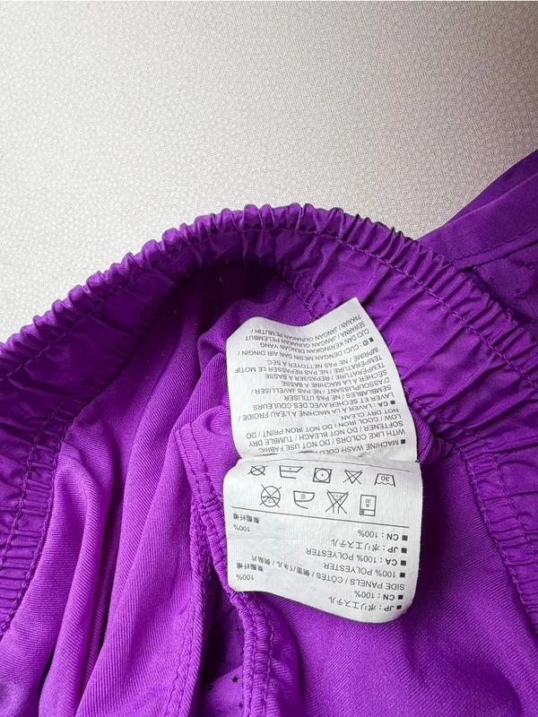 Old Navy Active Womens Medium Purple Mesh Running Shorts Athletic Lined - Image 5