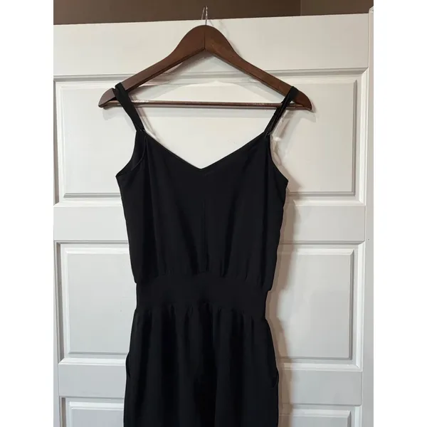 Cinq a Sept Black Jumpsuit Cargo Pocket XS Minimalist Casual - Image 9