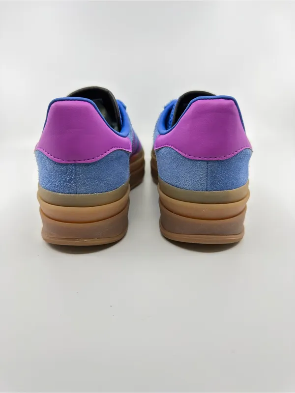 Adidas Gazelle Bold Lucid Blue/ Lucid Pink Color Way. SZ 9.5 Women’s - Image 3